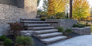 石砌台阶庭院景观