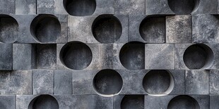 几何孔洞墙面装饰艺术