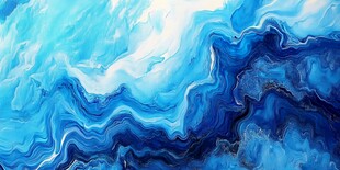 蓝色梦幻流体艺术纹理