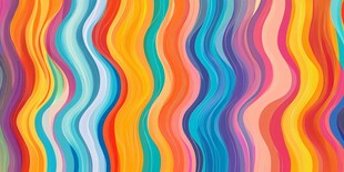 多彩波浪纹理艺术背景图