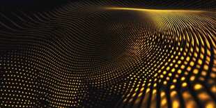 金色粒子动态科技感背景