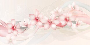 粉色梦幻花卉背景图案