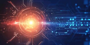 科技感未来感数字光效背景