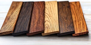 多样实木板材展示