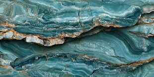 蓝绿色纹理大理石般岩石