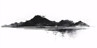 水墨山水意境图