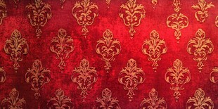 红色锦缎花纹背景图案