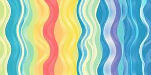 多彩波浪纹背景图案