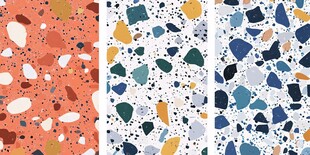 多彩水磨石纹理图案设计