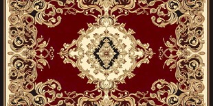 华丽复古风红色精美地毯