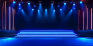 梦幻炫彩舞台灯光场景