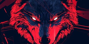 血红怒狼 眼神犀利超震撼