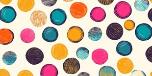 多彩圆点图案背景纹理