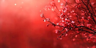 红韵花枝 唯美春日景致