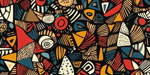 抽象几何图案艺术背景