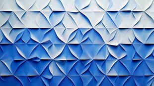 蓝色几何立体图案背景