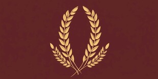 金色麦穗标志设计