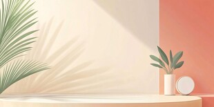 简约室内绿植装饰场景