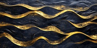 黑金波浪纹理背景图案