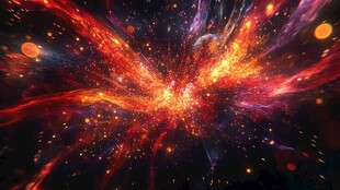 炫彩宇宙能量爆发特效图