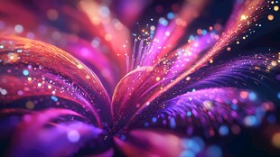 梦幻炫彩绽放之光效