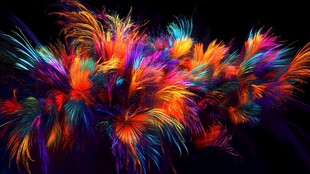 梦幻绚丽多彩抽象艺术图案