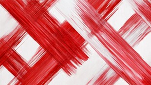 红色笔触交织抽象背景图