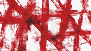 红色笔触抽象艺术背景图