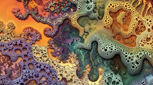 奇幻多彩分形艺术纹理