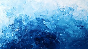 蓝色梦幻水彩纹理背景