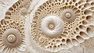 精致螺旋几何纹理图案