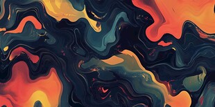 流动色彩抽象艺术图案