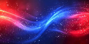 梦幻炫彩流动光效背景图