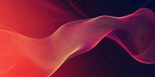 流动幻彩波浪背景图