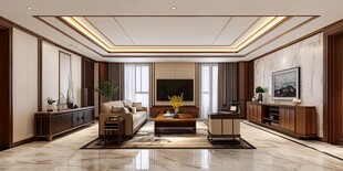 新中式风格大气客厅展示