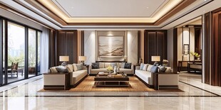 中式豪华客厅室内设计图