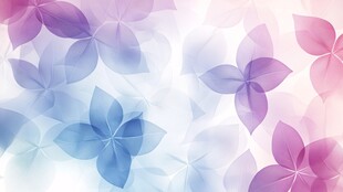 梦幻渐变花朵背景图案