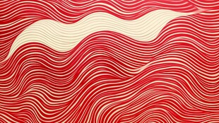 红色波浪纹理艺术图案