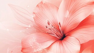 粉色梦幻花朵特写