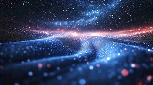 梦幻星空宇宙粒子景观