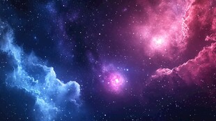 梦幻绚丽的深邃宇宙景观