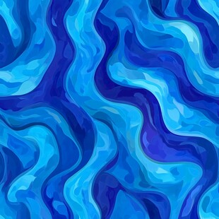 蓝色波浪纹理抽象背景图