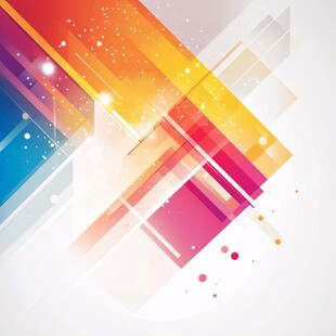 多彩几何线条动感背景图