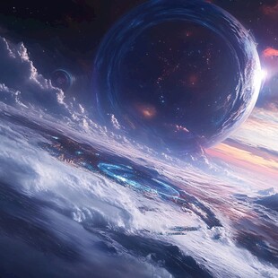 梦幻宇宙中的神秘蓝色星球