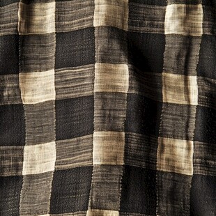 格纹布料纹理特写