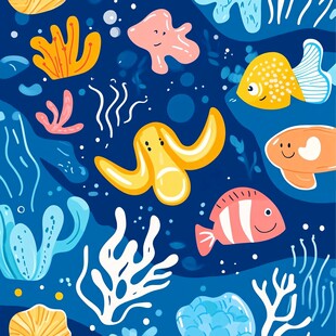 海底萌趣生物欢乐海洋世界