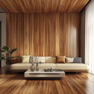 木质客厅 自然温馨家居空间