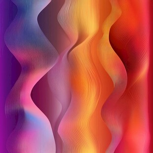 炫彩流动波纹背景图