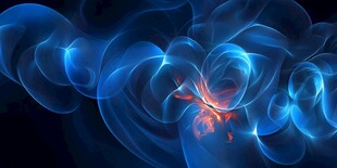 蓝色炫光动感抽象图案