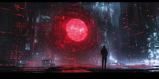 未来都市中孤独的守望者